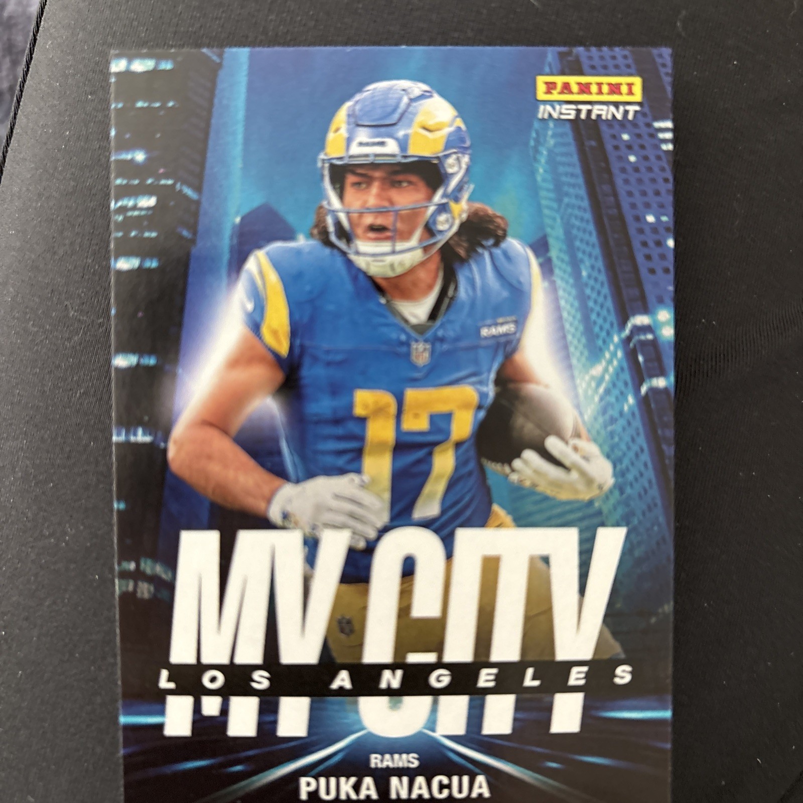 2024 Panini Instant NFL MY CITY – PUCA NACUA – #’d 1/587 – Rams!