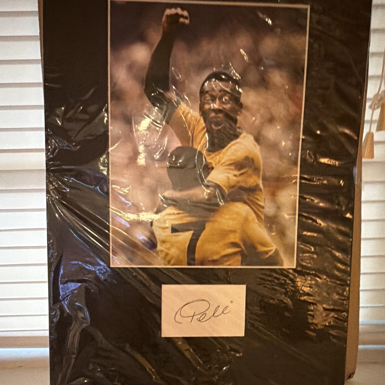 Pelé Signed Soccer Photo Brazil FIFA World Cup Original Autograph