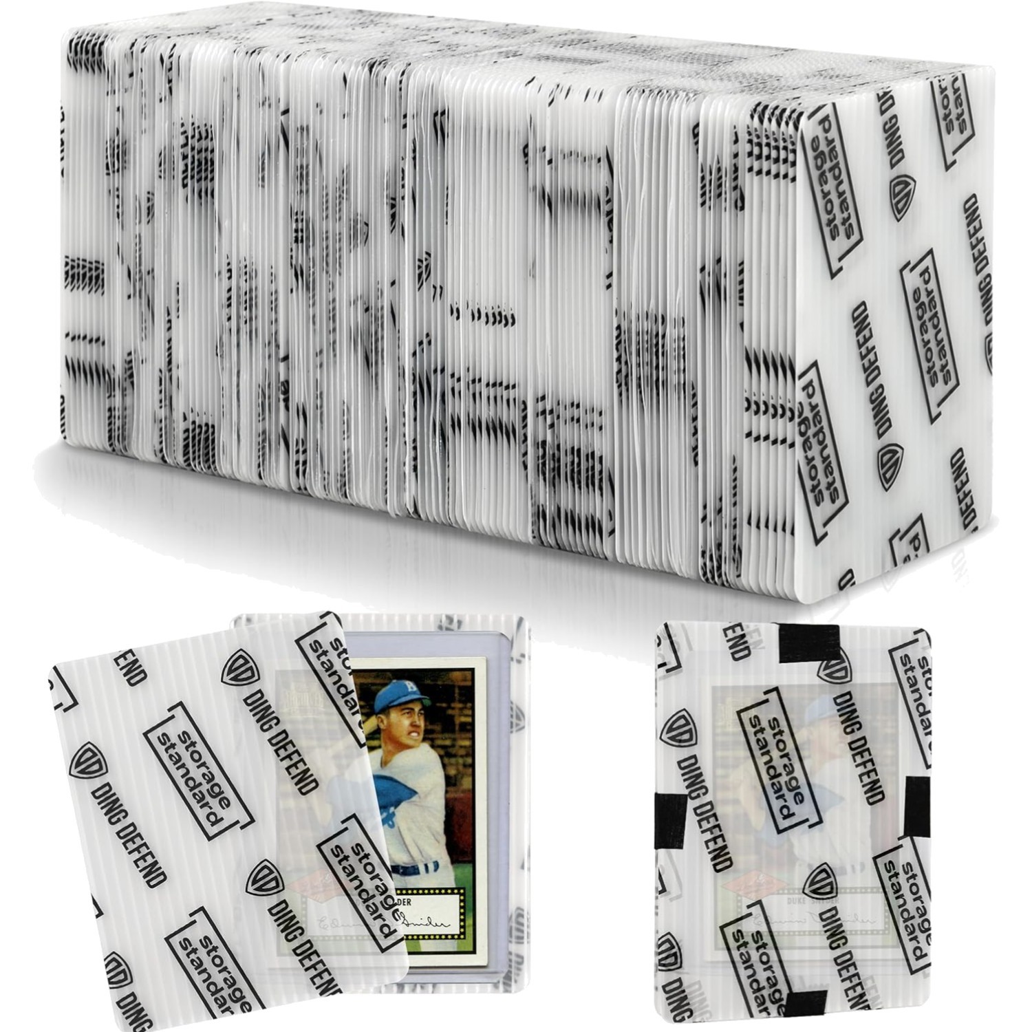 Trading Card Protectors 110 Pack 3.5 x 4.5 Inches