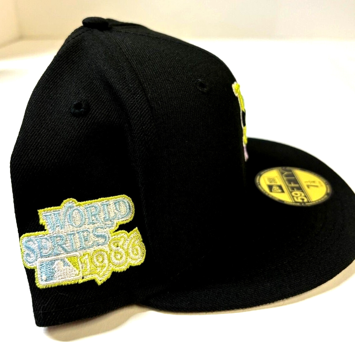 New York Mets MLB Color Pack MULTI World Series NE Fitted Hat~Black