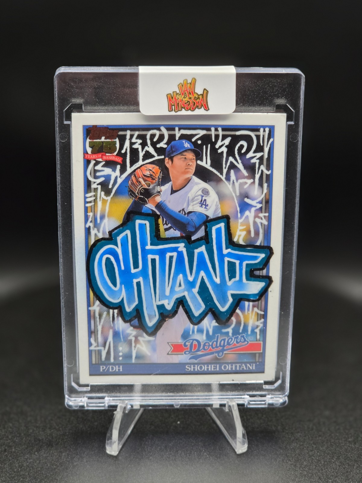 1/1 SHOHEI OHTANI – 2025 Topps (T91-100)- IAN MCKESSON ORIG ART Auto