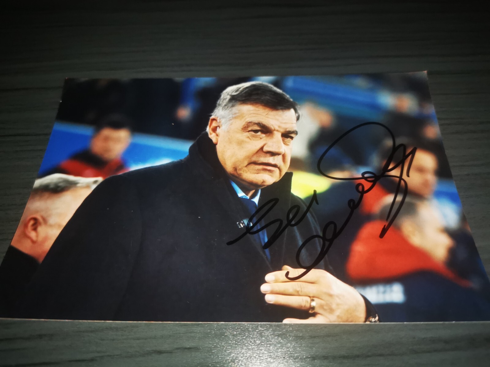 Sam Allardyce hand signed Everton FC Club autograph card