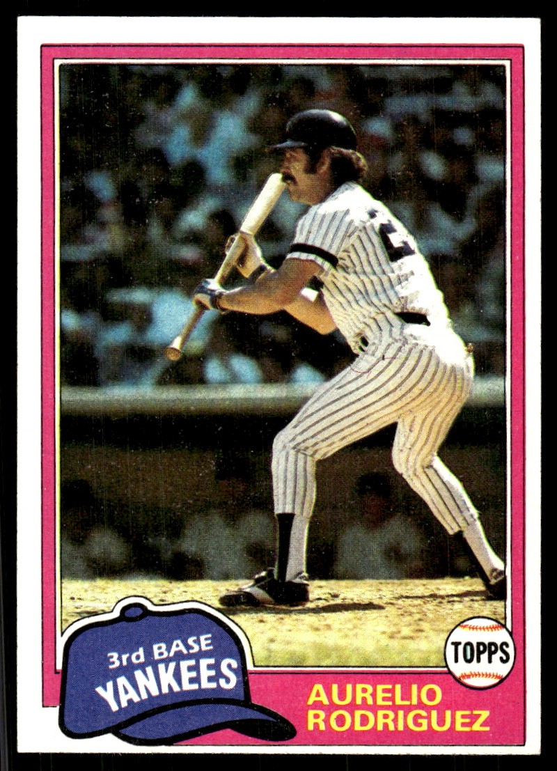 Aurelio Rodriguez 1981 Topps #34 Yankees MLB READ FREE SHIPPING AutographDen