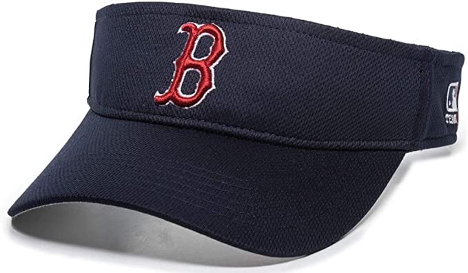 MLB Boston Red Sox Raised Replica Mesh Baseball Visor 185 Adult