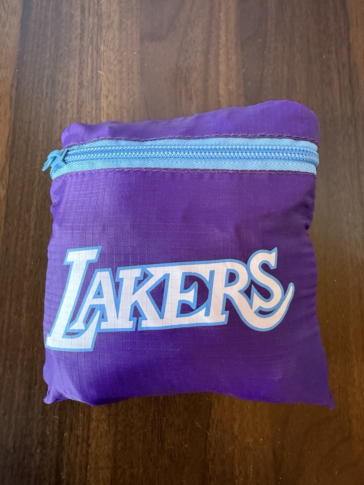 Compact Pocket Foldable Bag Los Angeles Lakers Travel NWOT