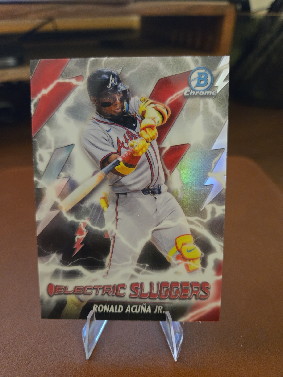 2026 Bowman Chrome – Ronald Acuna Jr. #ES-8 Electric Sluggers Insert – Braves