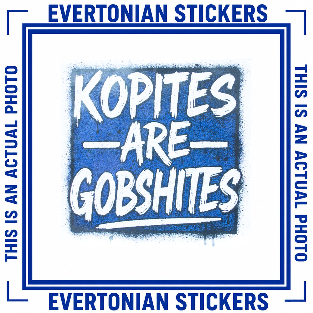 Evertonians Stickers | Mixed Designs | Everton Inspired | Terrace Culture | Blue