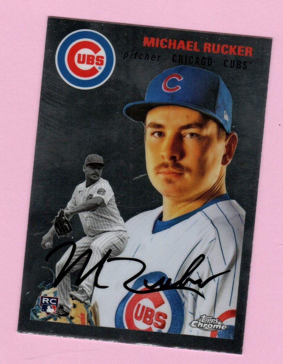 2023 Topps Chrome Platinum Michael Rucker RC #107 Chicago Cubs
