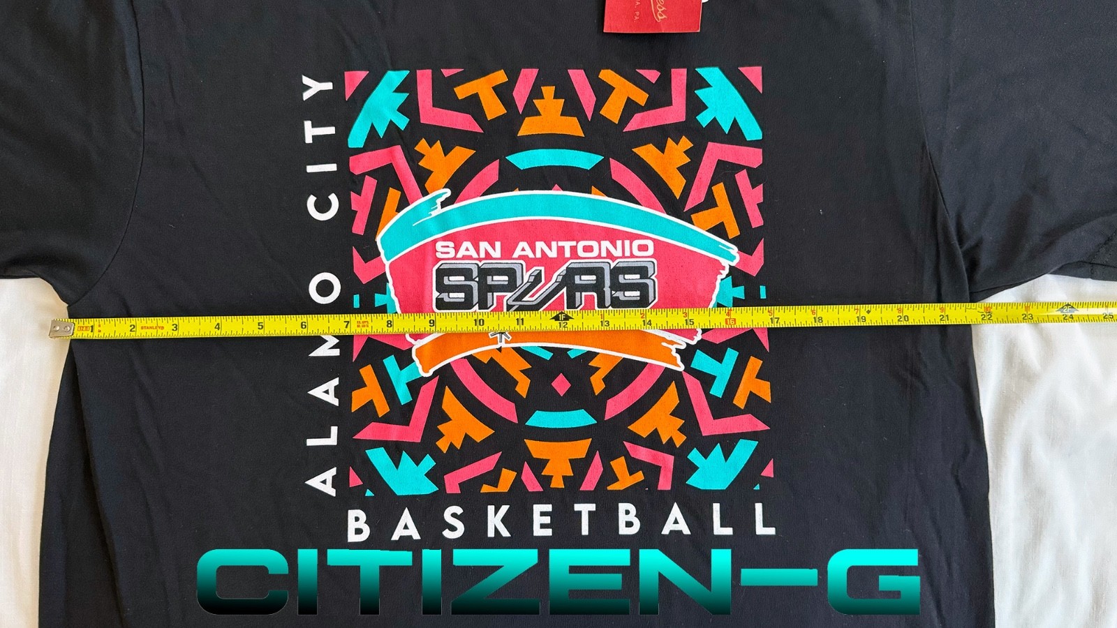 NWT Mitchell & Ness Men’s SAN ANTONIO SPURS Alamo City Basketball T-Shirt sz L.