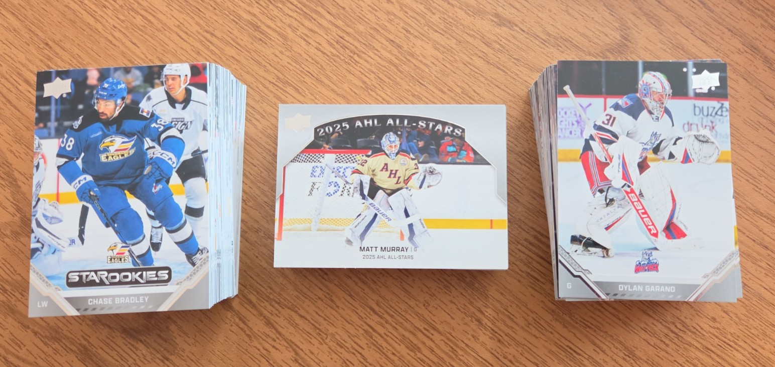 2025/2026 Upper Deck AHL Hockey Base Singles #1 to #150 – Create Own Lot
