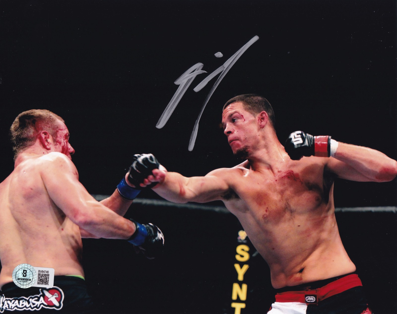 Nate Diaz Signed 8×10 Photo BAS COA UFC Picture Auto’d WEC 111 118 135 141 196 B