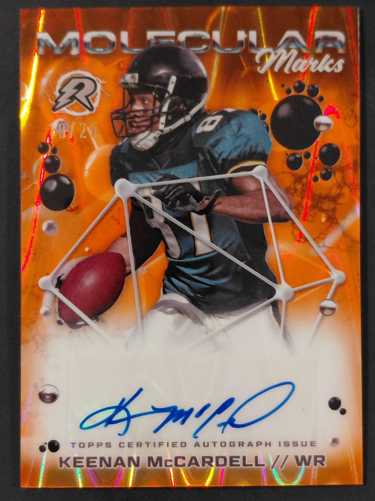 2024 Topps Resurgence Molecular Marks Keenan McCardell Orange Surge Auto /25