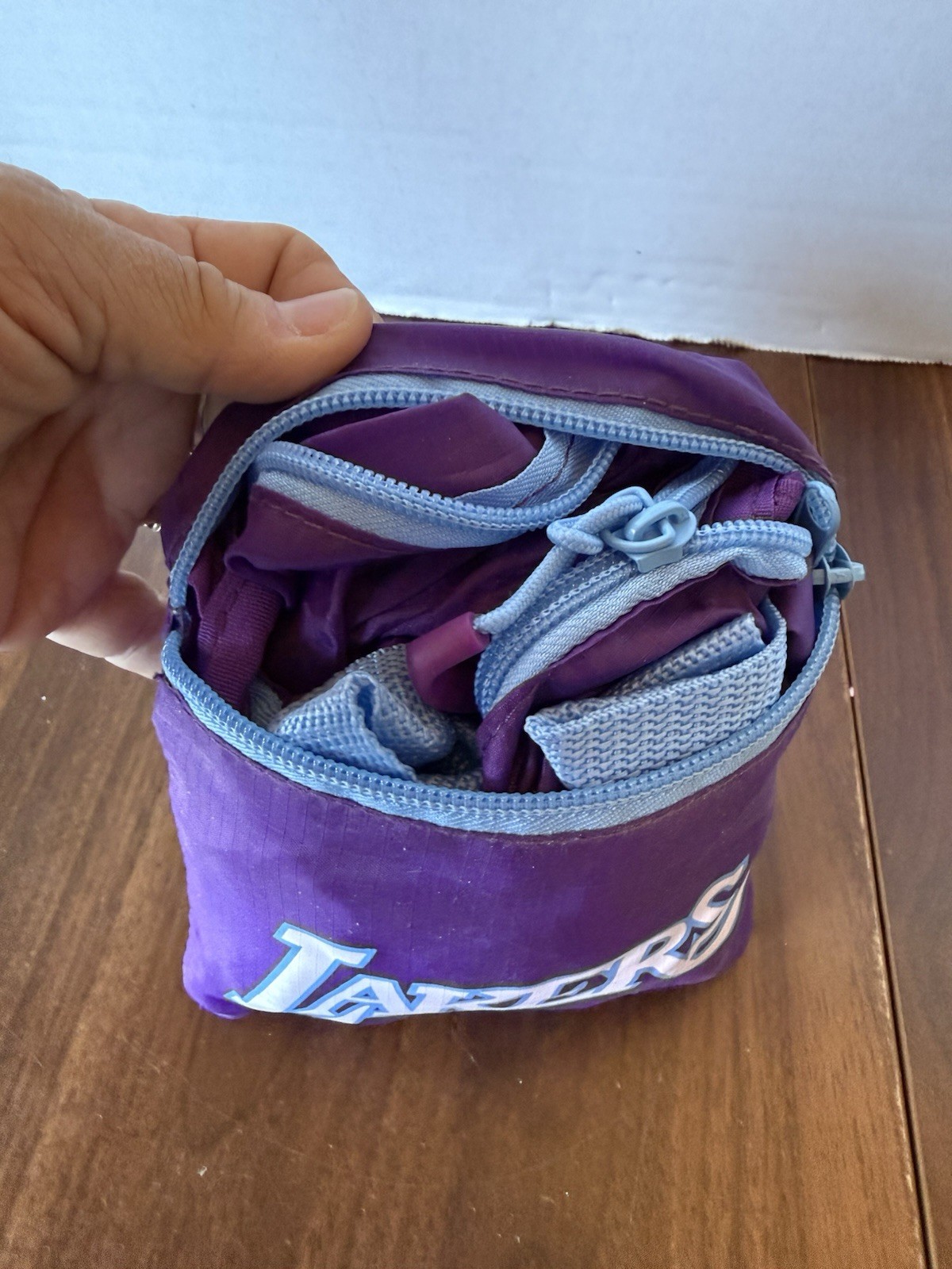 Compact Pocket Foldable Bag Los Angeles Lakers Travel NWOT