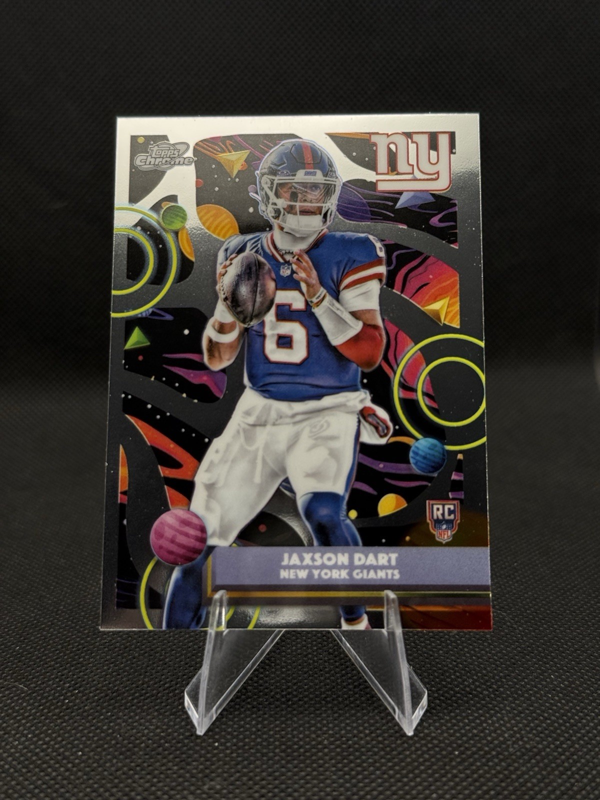 2025 Topps Cosmic Chrome – Jaxson Dart #174 (RC) New York Giants