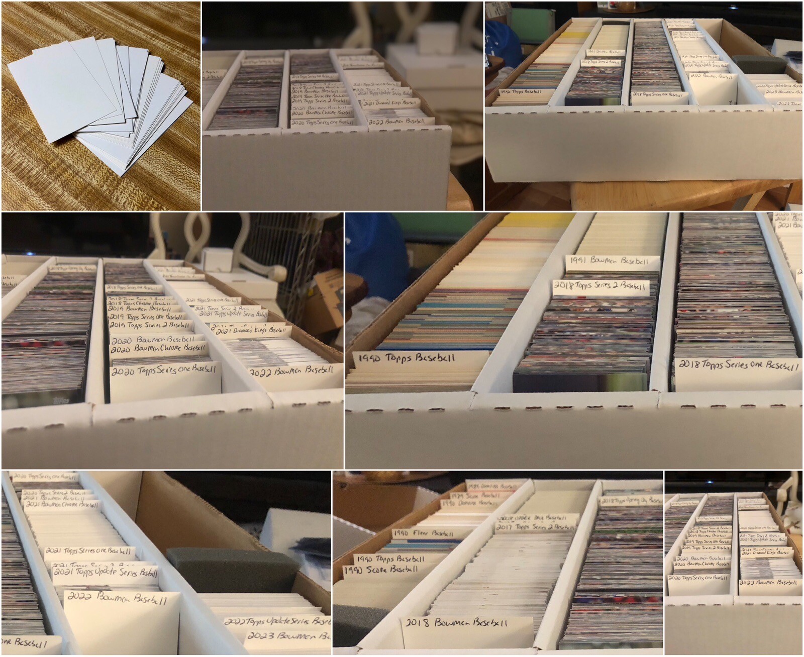 Trading & Sports Card Dividers Perfect Fit for 5,000 Count Boxes (20) Per Pack