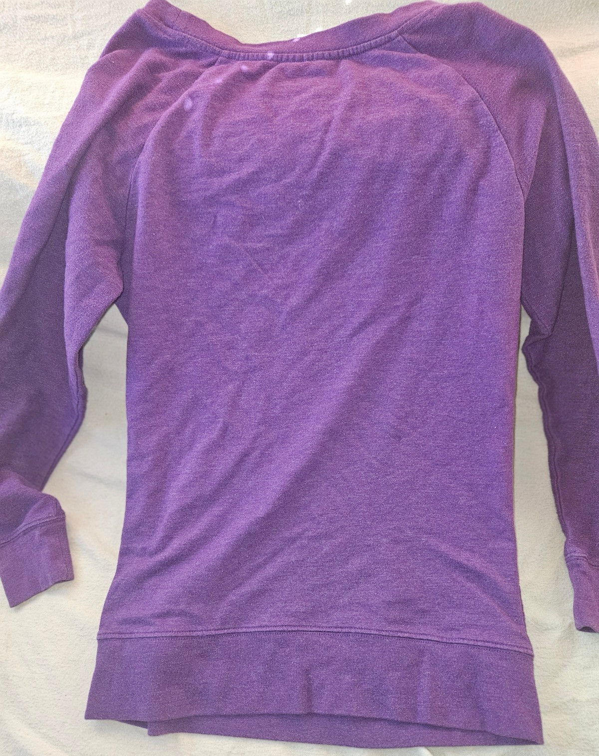 LAKERS NBA Size Small Purple Pull Over Sweatshirt Long Sleeve Cotton Polyester