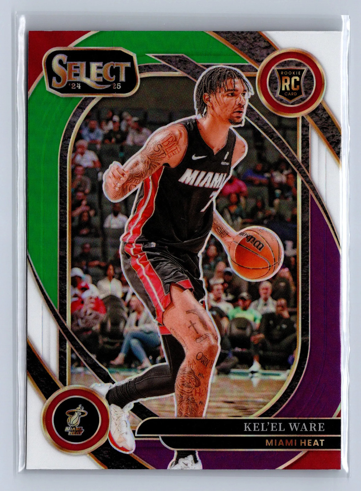 2024 Panini Select Kel’el Ware Green White Purple Prizm #273