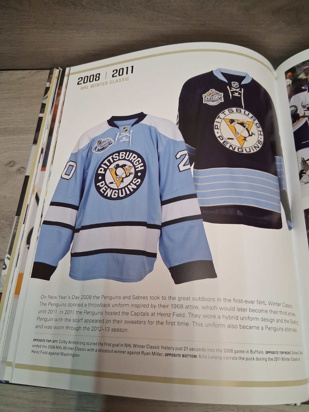 Skybox Press Pittsburgh Penguins Jerseys Then & Now Hardcover Book +letter