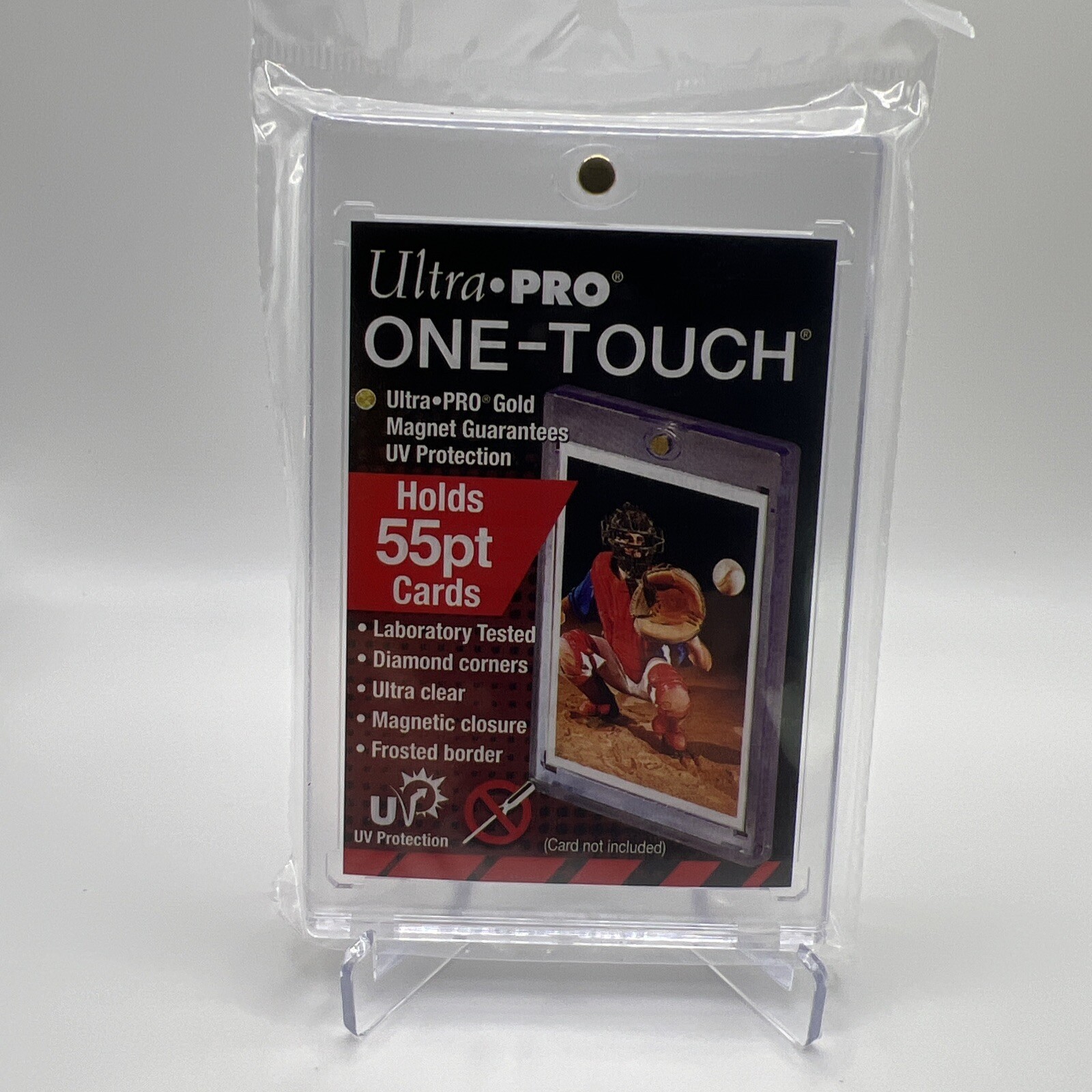 Ultra Pro One-Touch Magnetic Card Holder 55pt Point UV Protection Chrome/Prizm