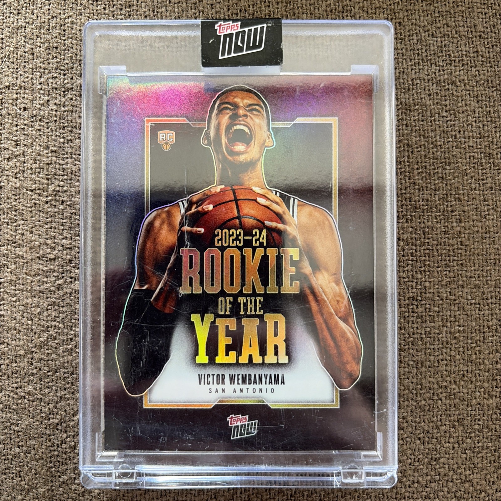 Victor Wembanyama 2023-24 Topps Now NBA Rookie of the Year #VW-6 SEALED