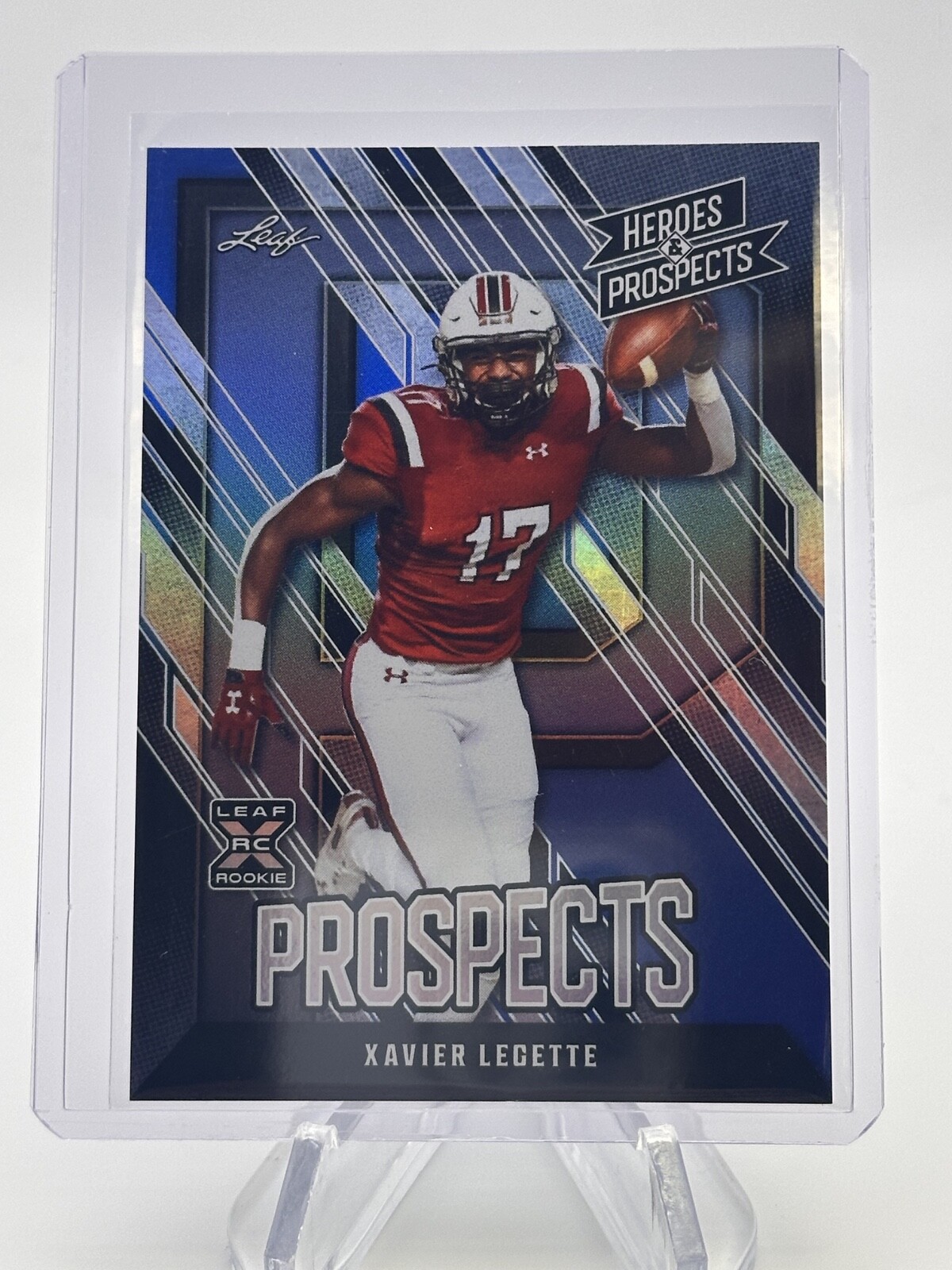 XAVIER LEGETTE 2024 LEAF HEROES PROSPECTS BLUE PARALLEL NON-AUTO /99 PANTHERS