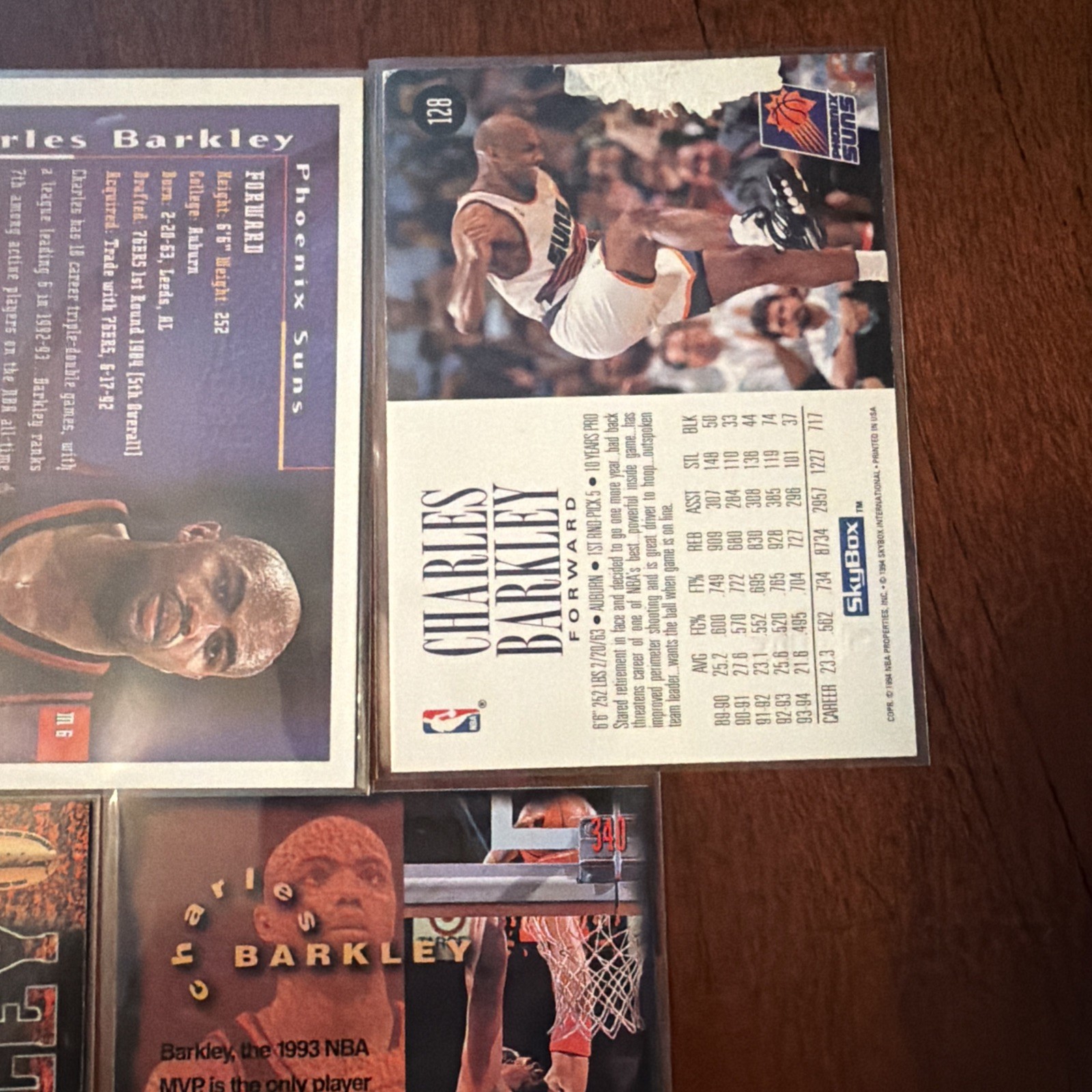 5 Charles Barkley Insert And Base Cards.