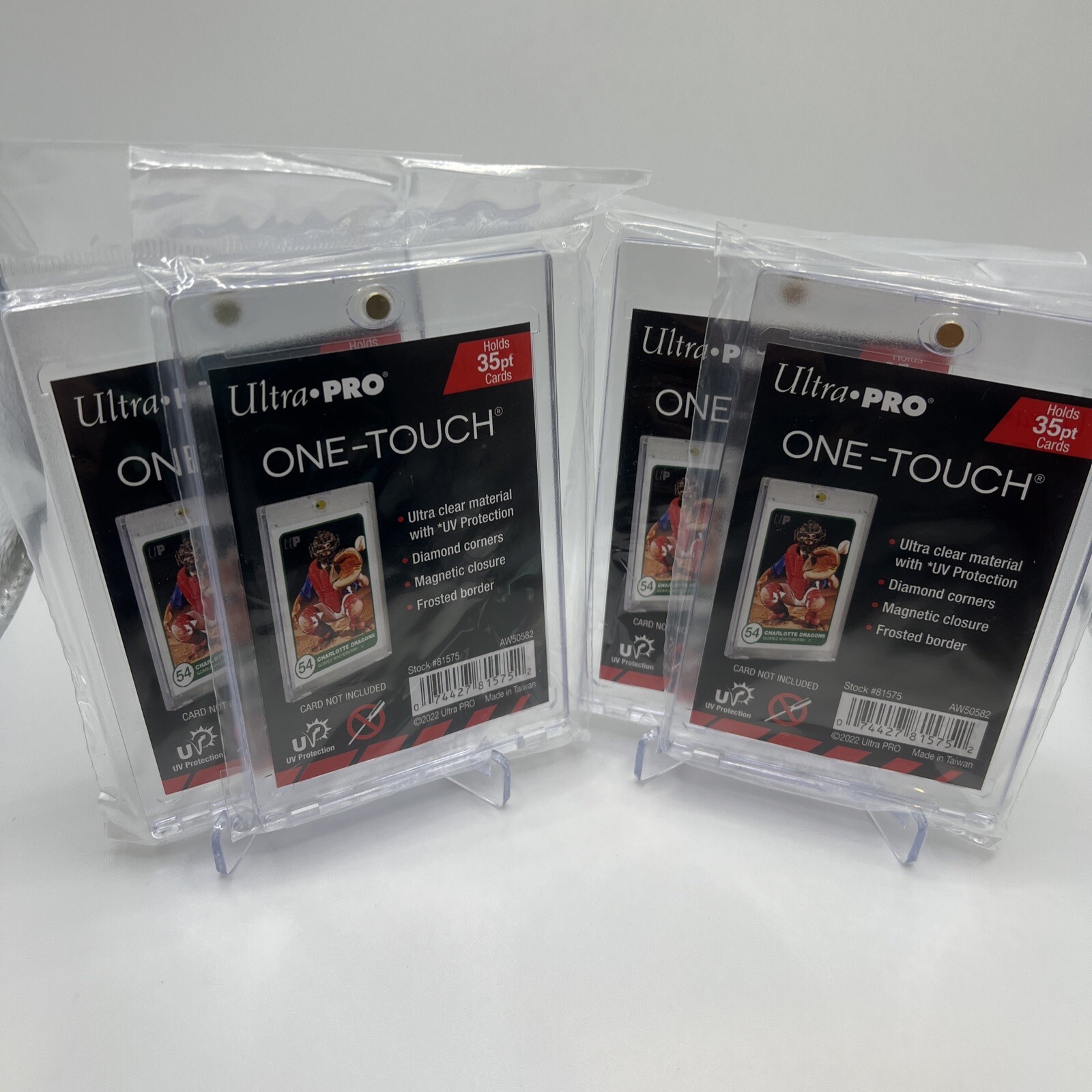 Ultra Pro One-Touch Magnetic Card Holder 35pt Point UV Protection – Lot of 4