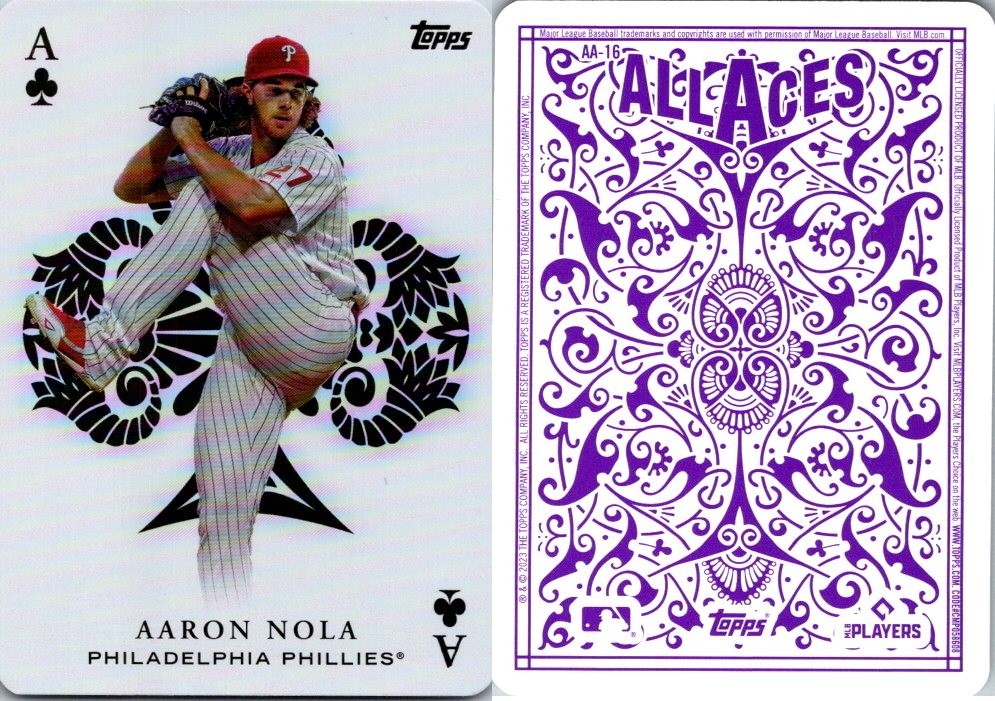 2023 Topps All Aces Aaron Nola Insert Card #AA-16 Phillies