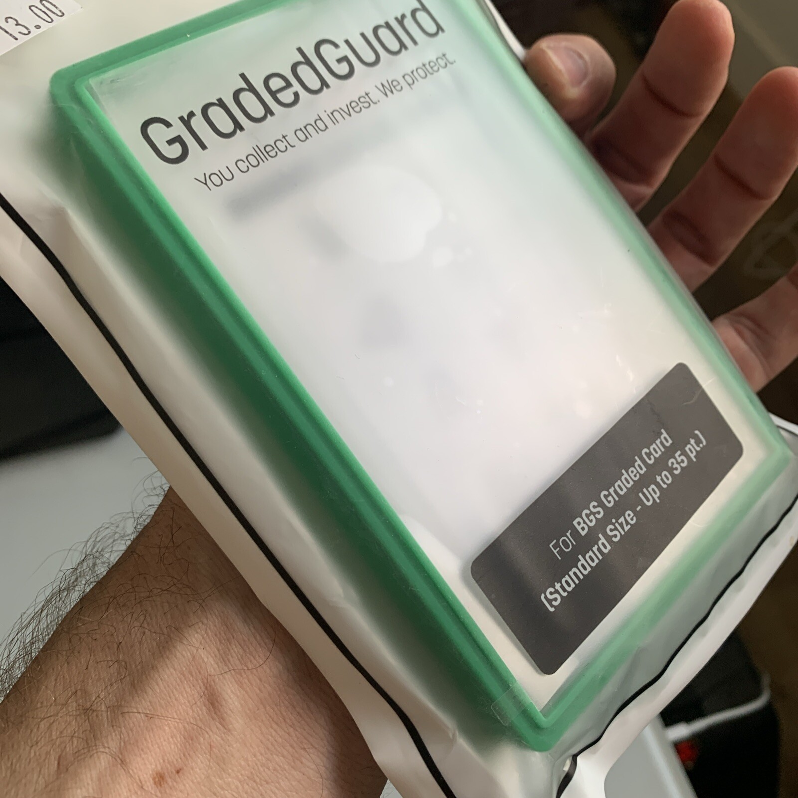 GradedGuard BGS Graded Card Case- Green – Up to 35 pt. Green