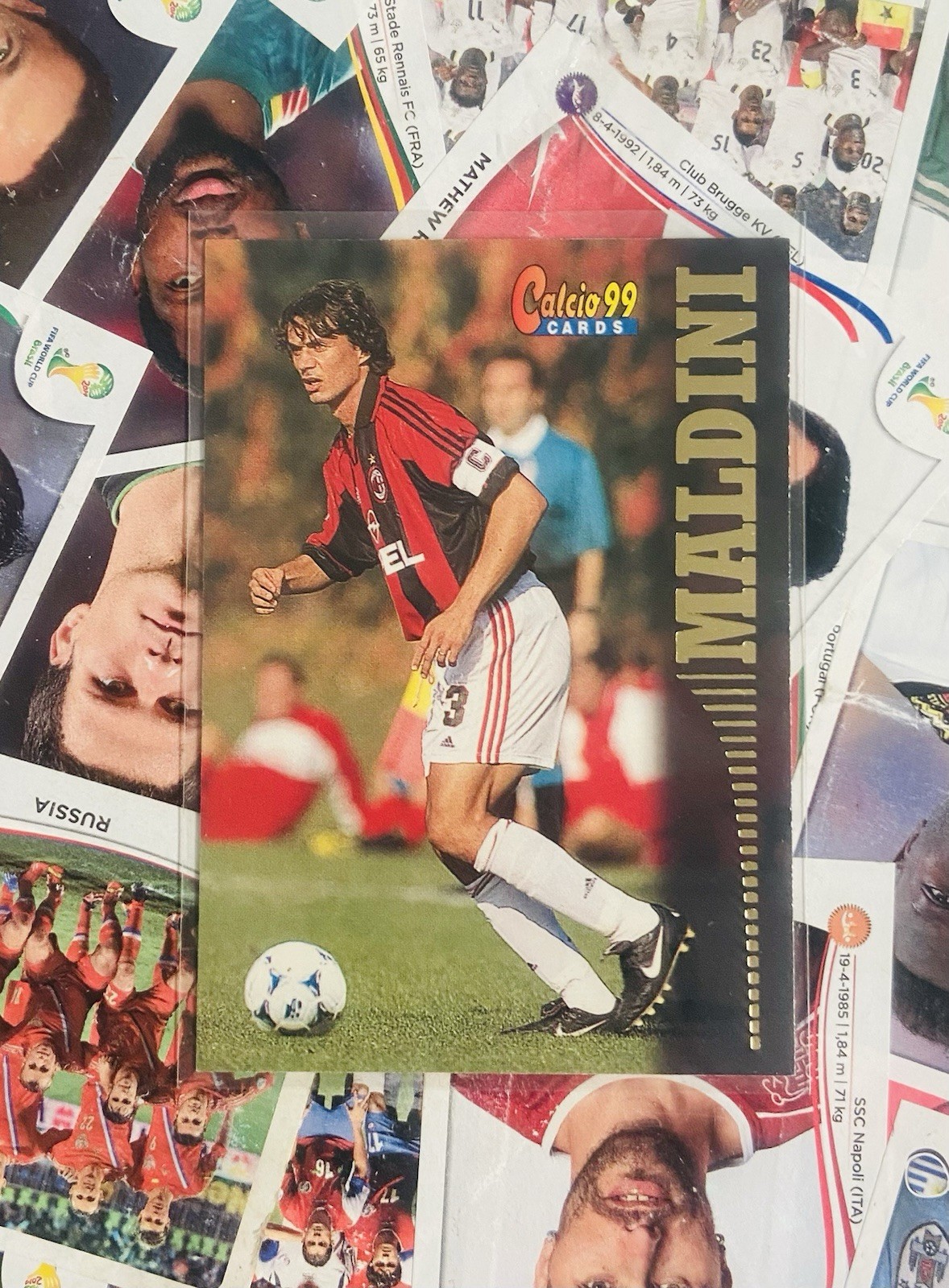 1999 Panini Calcio Paolo Maldini #64 Ac Milan Serie A Merlin