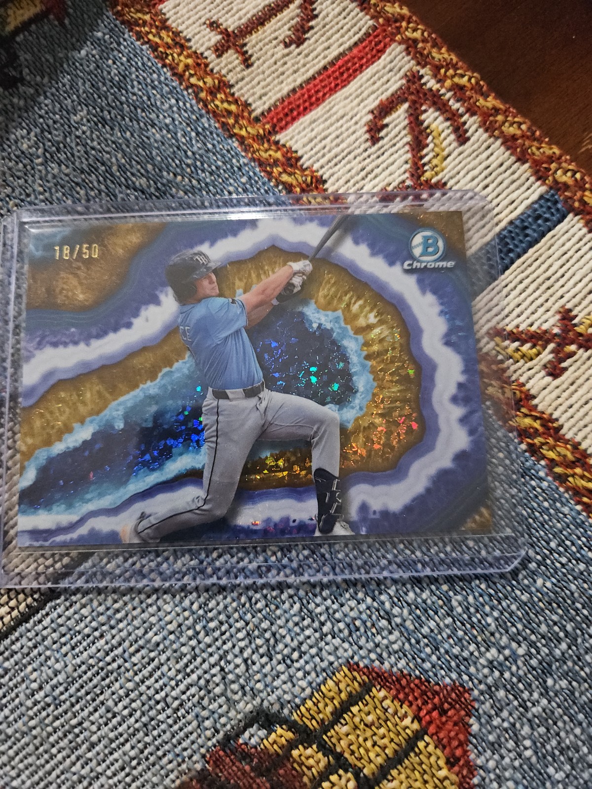 2026 Bowman Chrome Prospects Daniel Pierce Crystallized Gold /50 BWC-10 TB Rays