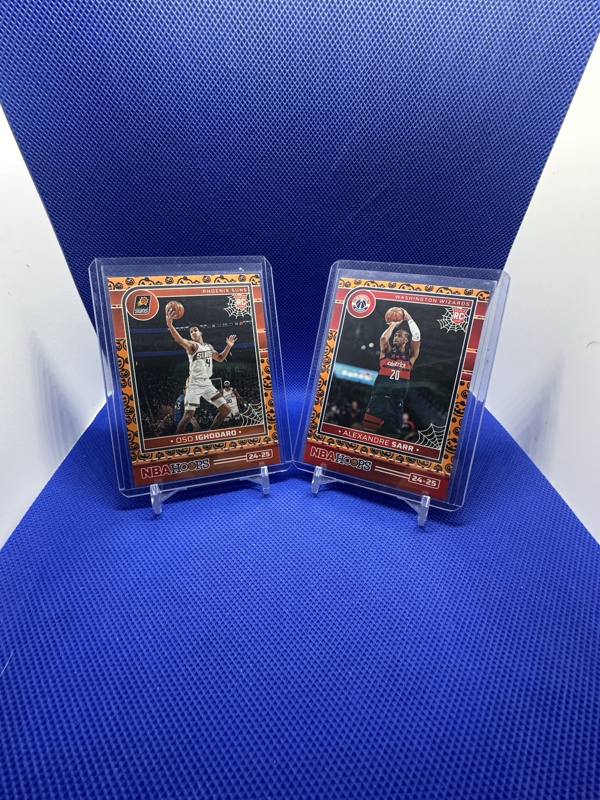 2024 NBA Haunted Hoops Alexandre Sarr + Oso Ighodaro Pumpkin Border