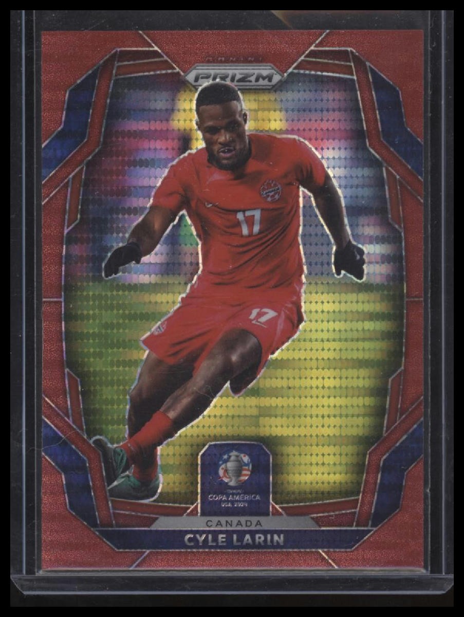 Cyle Larin 2024 Panini Prizm CONMEBOL Copa America #168 Red Pulsar Canada