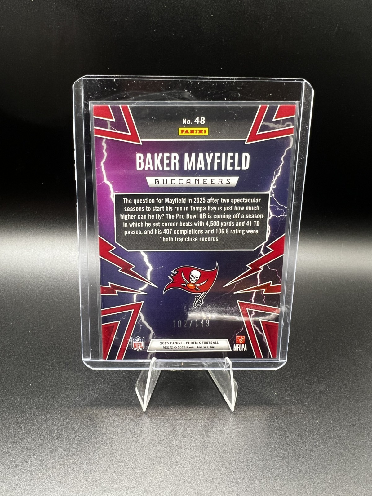 2025 Panini Phoenix – Thunderbirds Baker Mayfield #48 Yellow Pyramids /149
