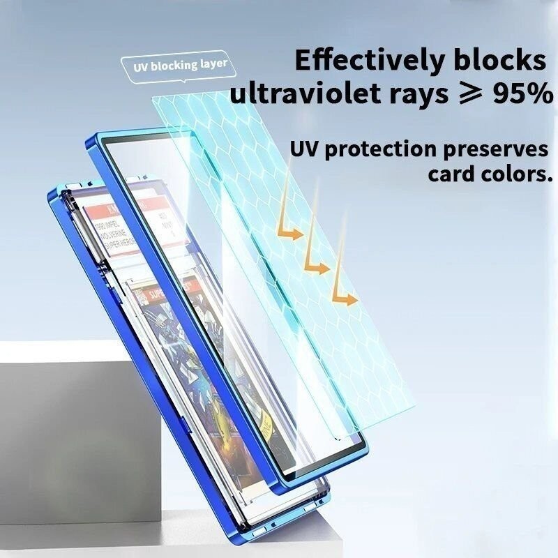 1-10 Pack Magnetic Trading Card Holders Case Slab Display Box Acrylic PSA Graded