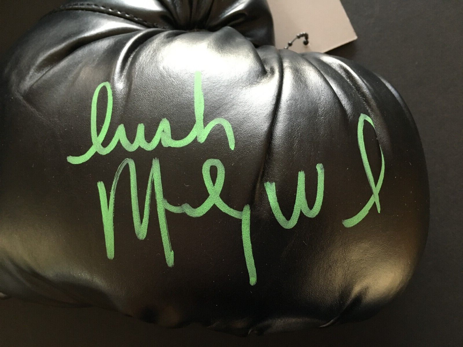 MICKY WARD AUTOGRAPHED RIGHT BLACK BOXING GLOVE J.S.A.