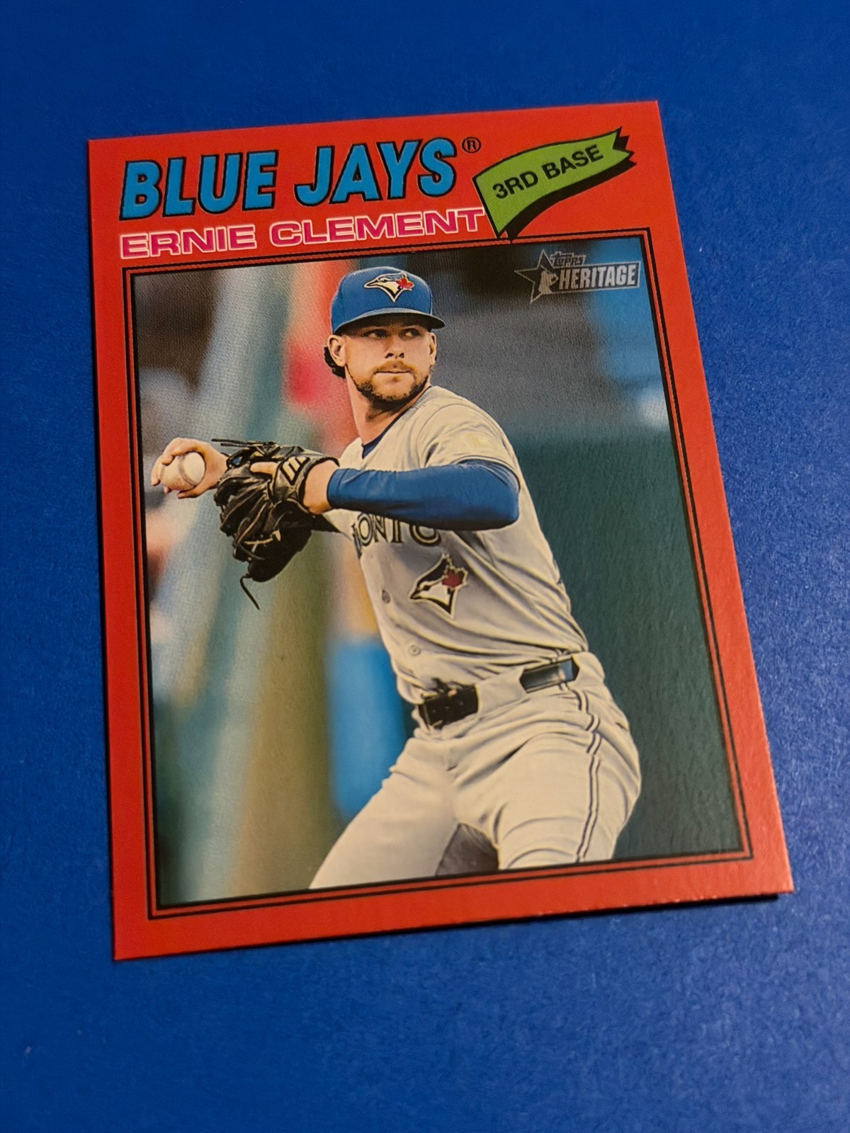 2026 Topps Heritage – Ernie Clement #21 Red Border