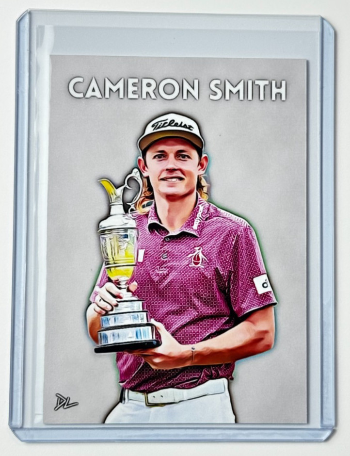 Cameron Smith Limited Artist Signed 2022 The Open Championship Trading Card 1/10
