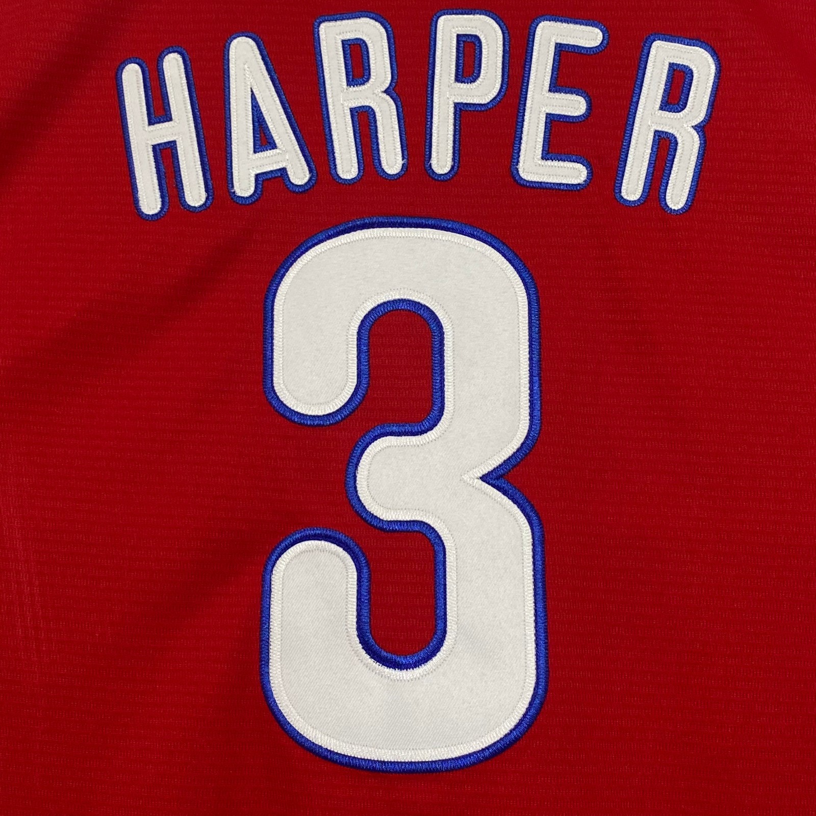 Bryce Harper #3 Baseball Jersey, Embroidered, Red