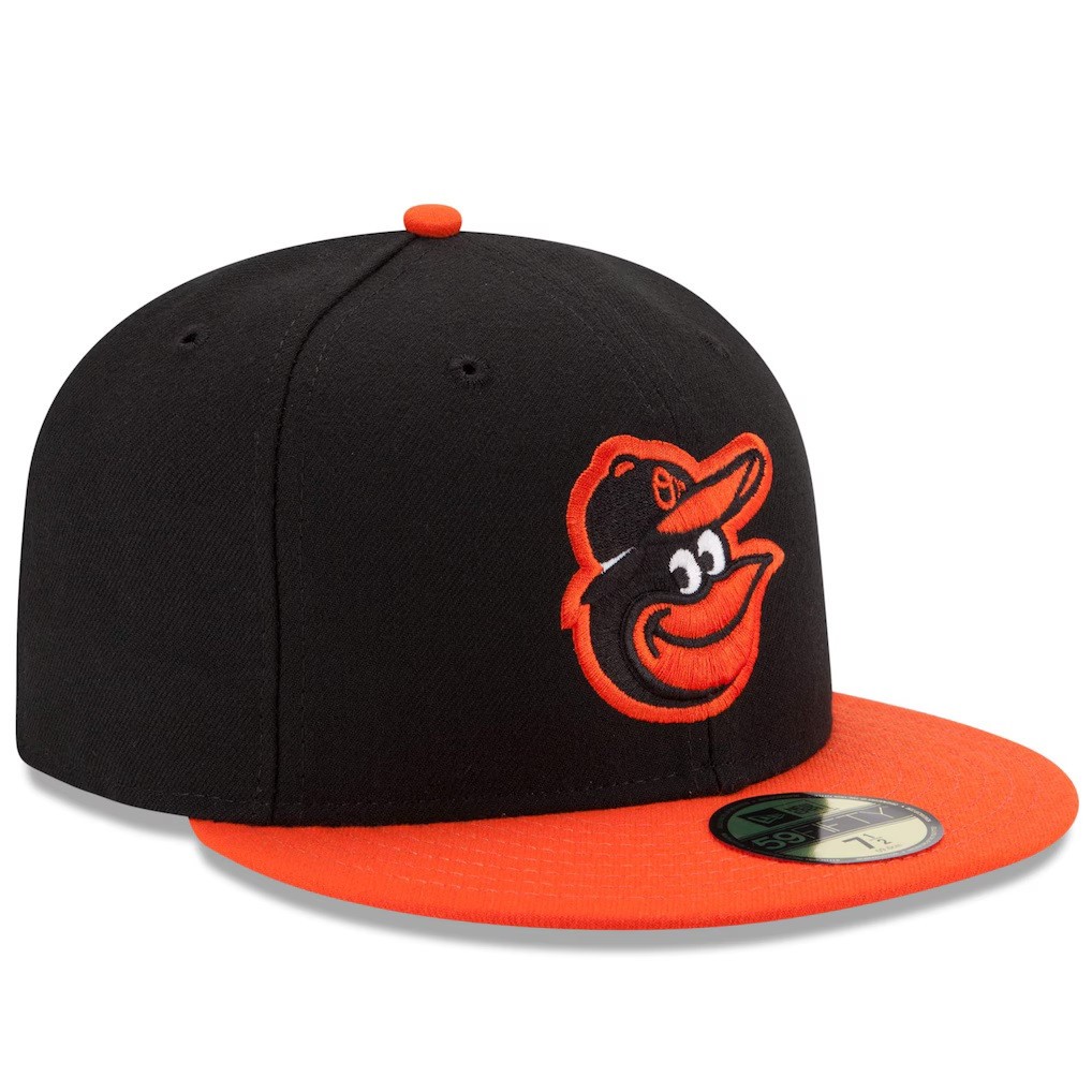 Baltimore Orioles New Era Road Authentic On-Field 59FIFTY Fitted Hat