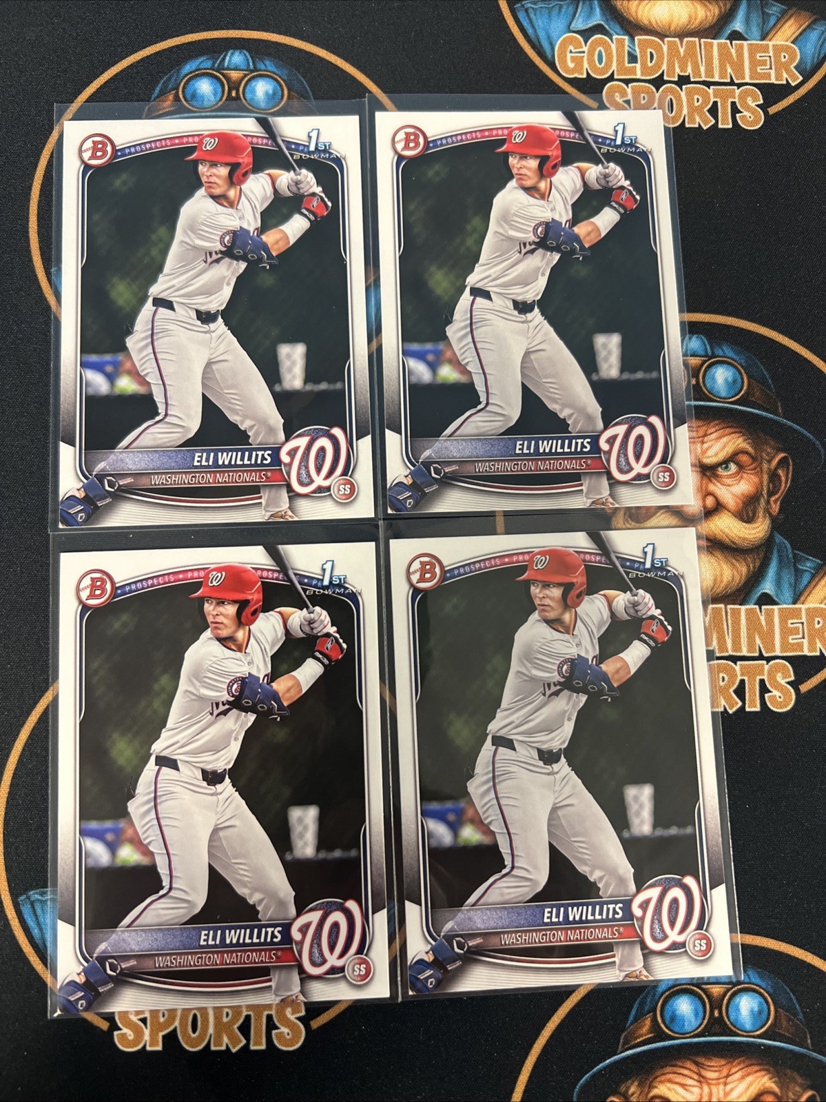 2025 Bowman Draft Eli Willits BD-1 4 Card Lot