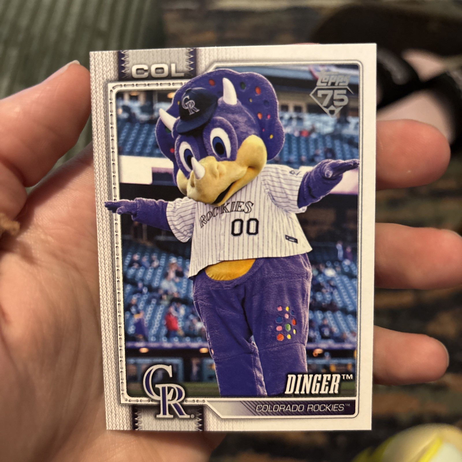 2026 Topps #M-4 Dinger Mascots – Colorado Rockies