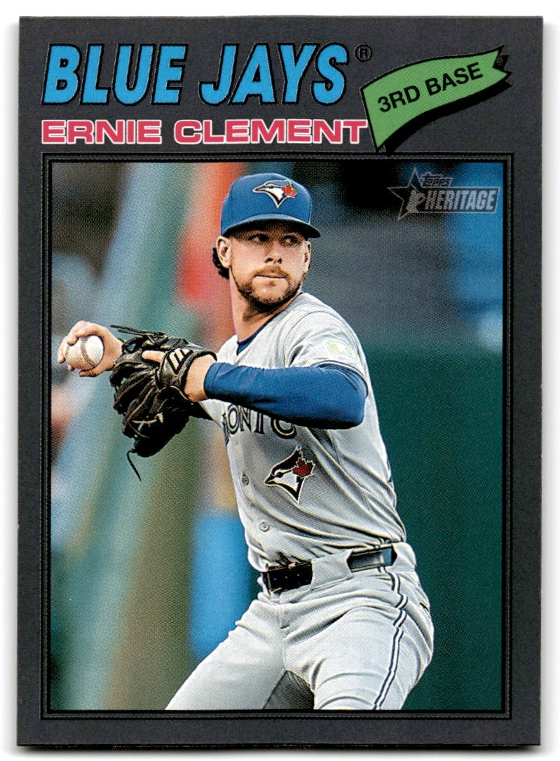 2026 Topps Heritage Dark Gray Ernie Clement Toronto Blue Jays #21