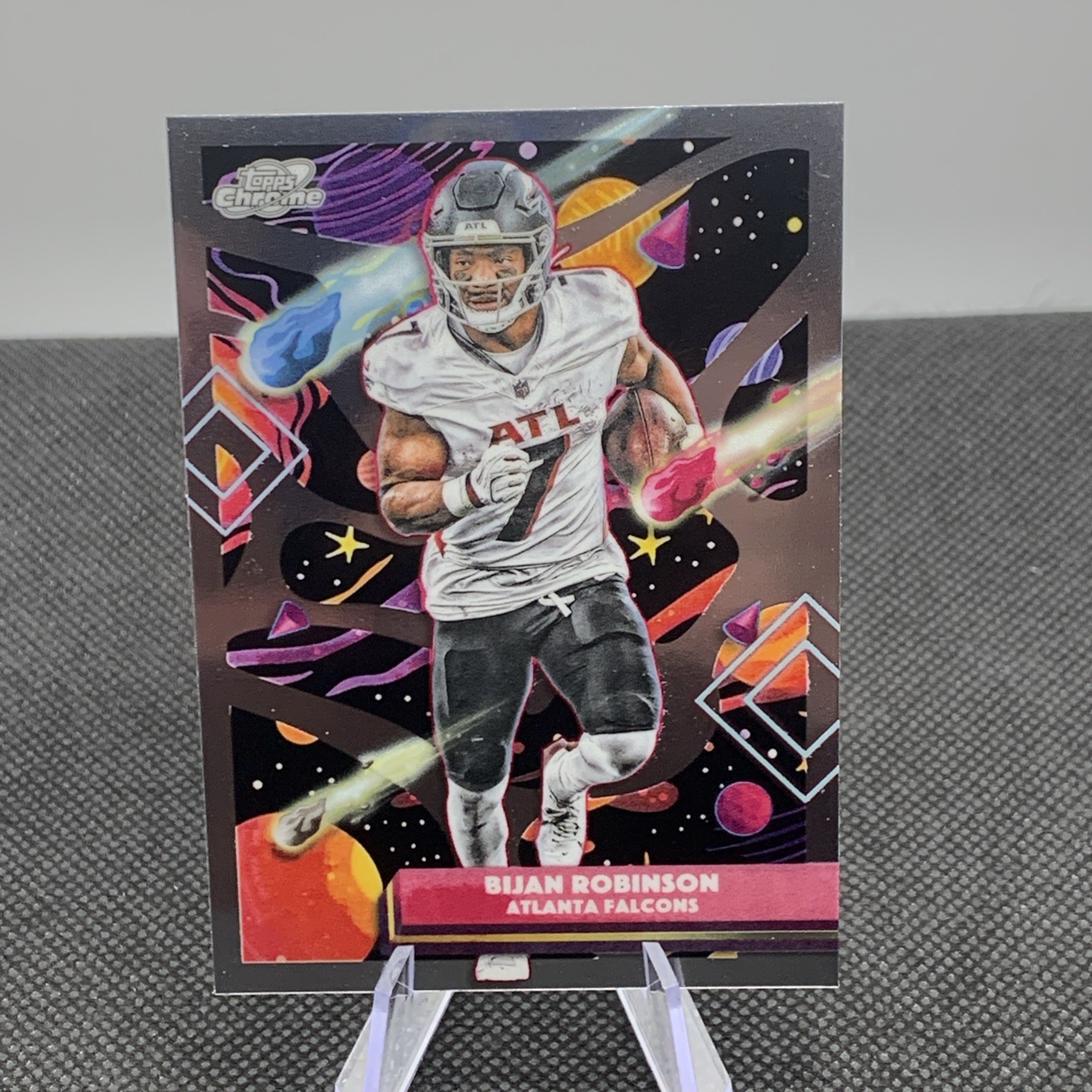 2025 Topps Cosmic Chrome Base Set Bijan Robinson #4 Atlanta Falcons NFL Card