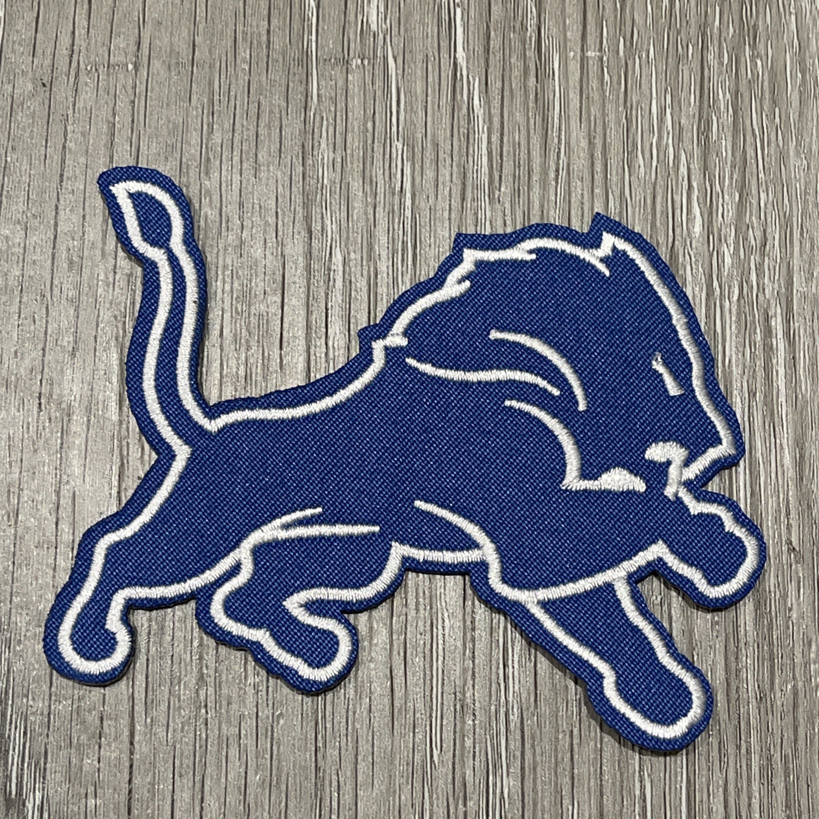 Detroit Lions Embroidered Iron On Patch 3×4 inches Free Shipping