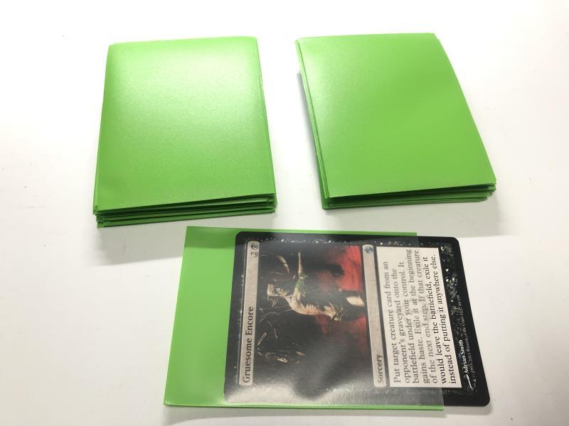 Lenayuyu 300pcs Lightgreen Protector Standard MTG Card Sleeves 66x91mm Matte