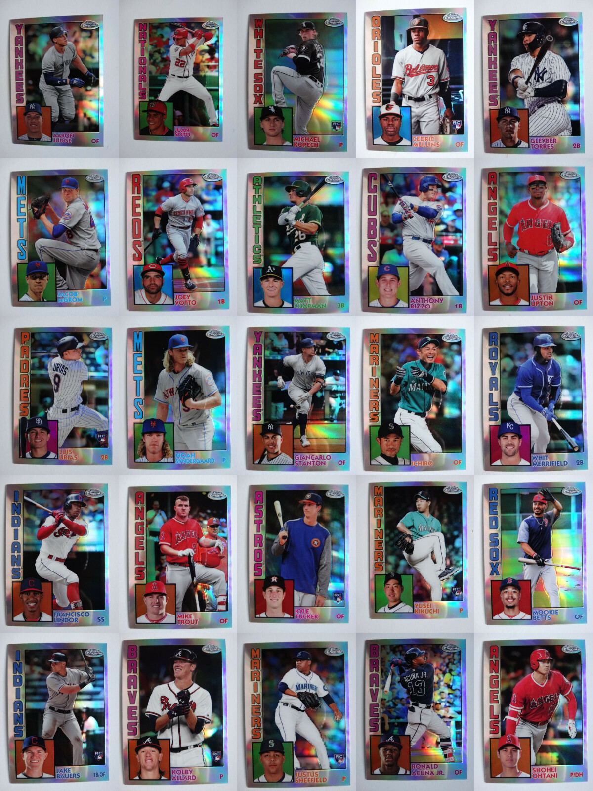 2019 Topps Chrome 1984 Inserts Baseball Cards Complete Your Set U You Pick 1-25