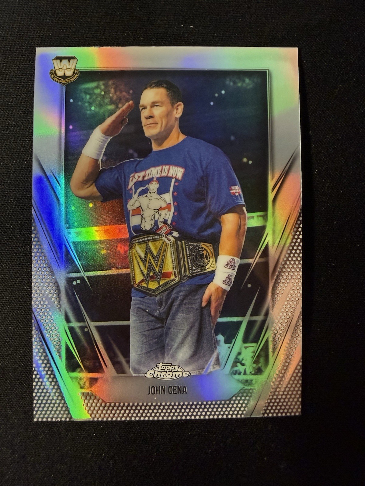 2026 Topps Chrome WWE Main Event John Cena #2 Silver Holo Refractor SP Legends