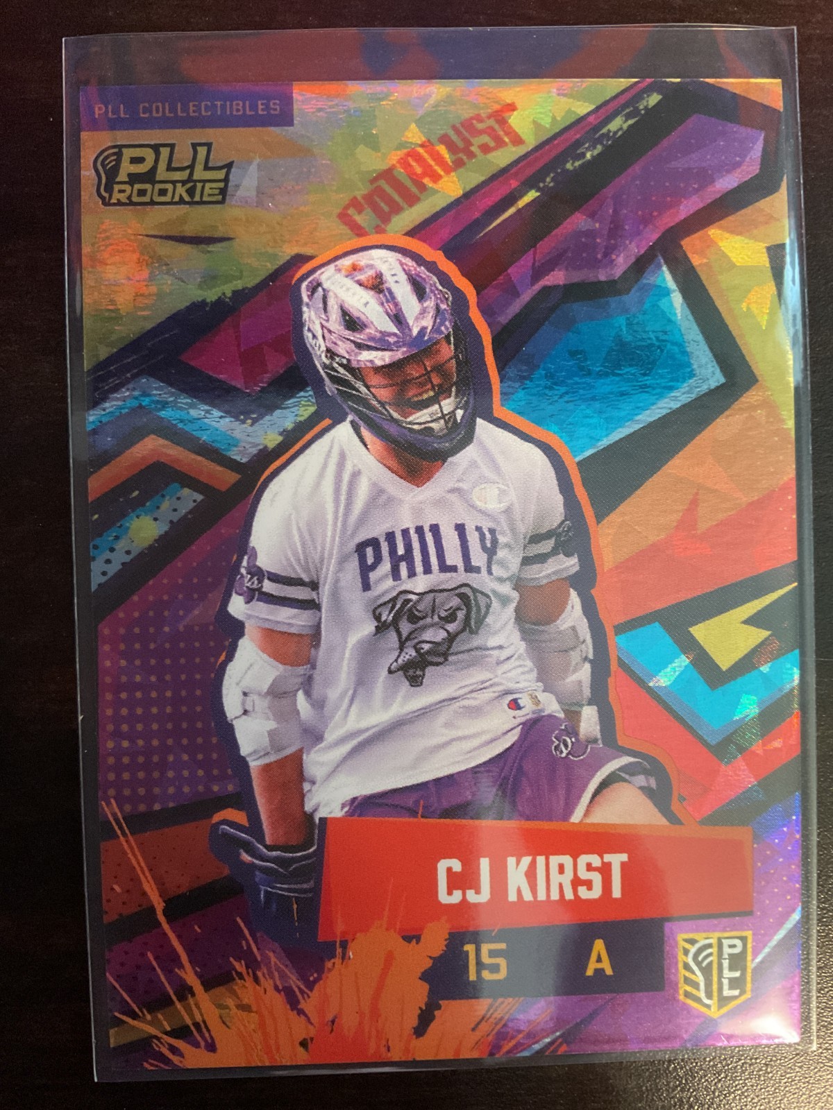 CJ Kirst 2025 Premier Lacrosse League Fieldside II Catalyst SSP RC Card #2