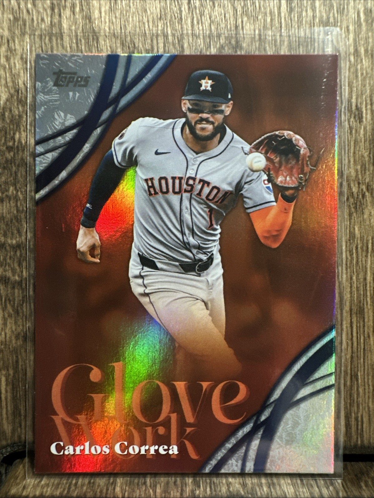 2026 Topps Series 2 Carlos Correa Glove Work #GW-52 Houston Astros
